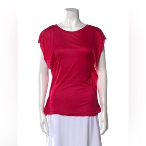 Dries Van Noten Vibrant Pink Short Sleeve Top